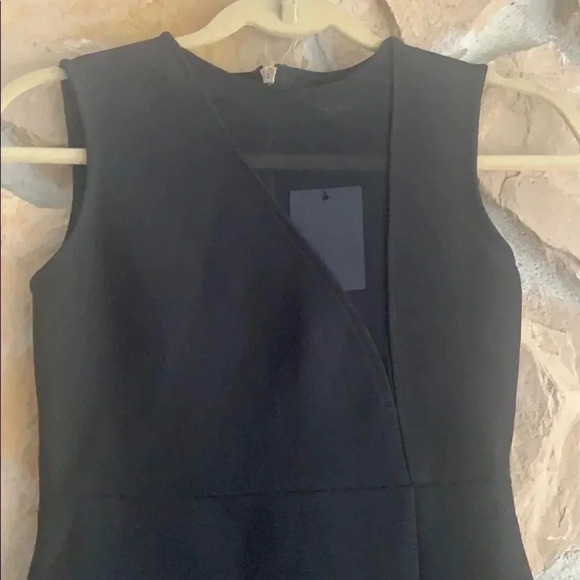 Few Moda Black Mesh Cut-out Exposed Zipper Dress - Picture 6 of 11